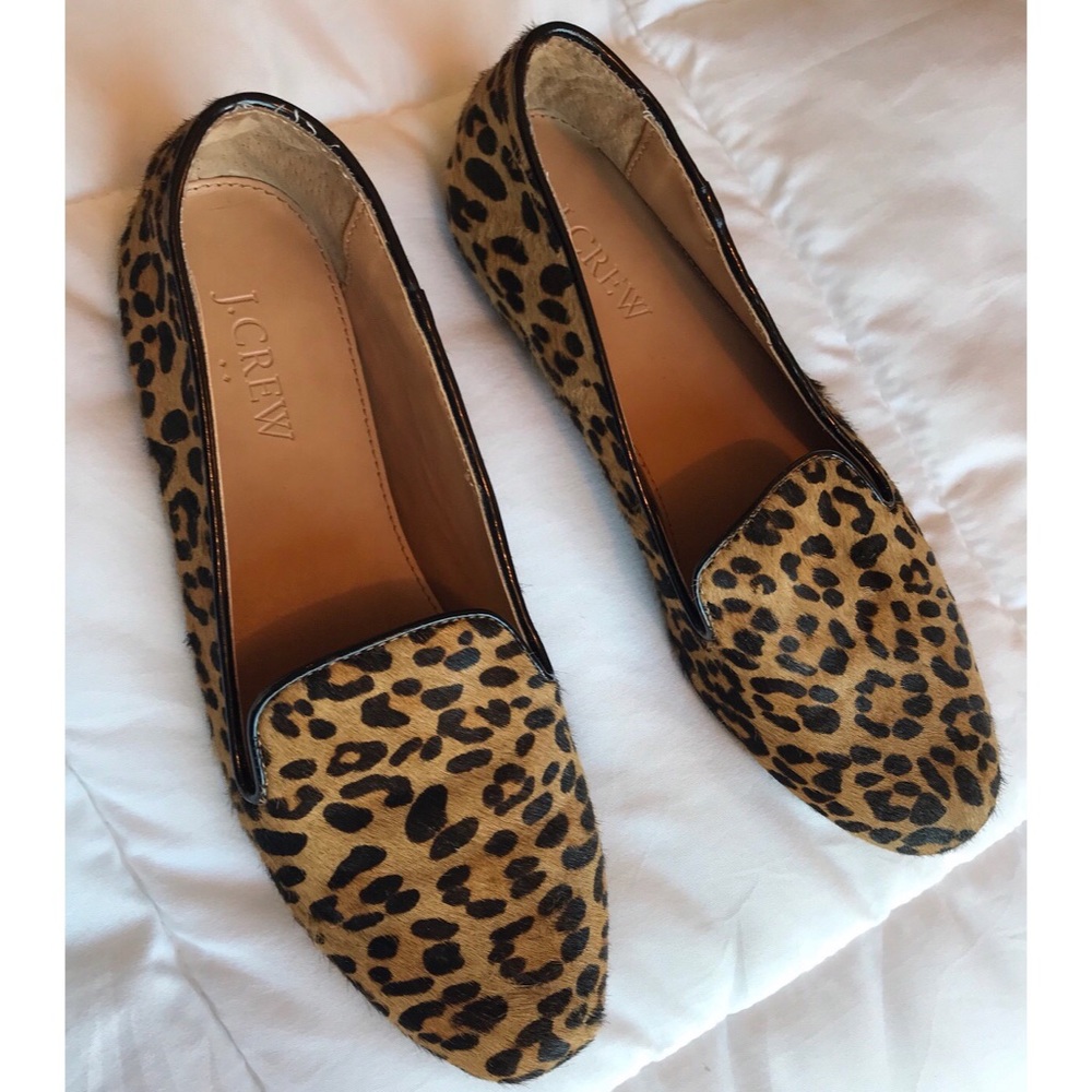J. Crew Leopard Loafer Flats Size 7